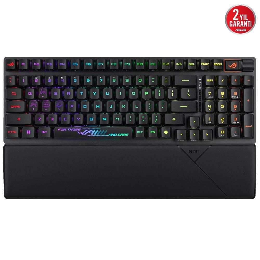 ASUS ROG Strix Scope II 96 RX Wireless ROG RX Optical Mechanical Switch Türkçe RGB Mekanik Kablosuz Gaming Klavye