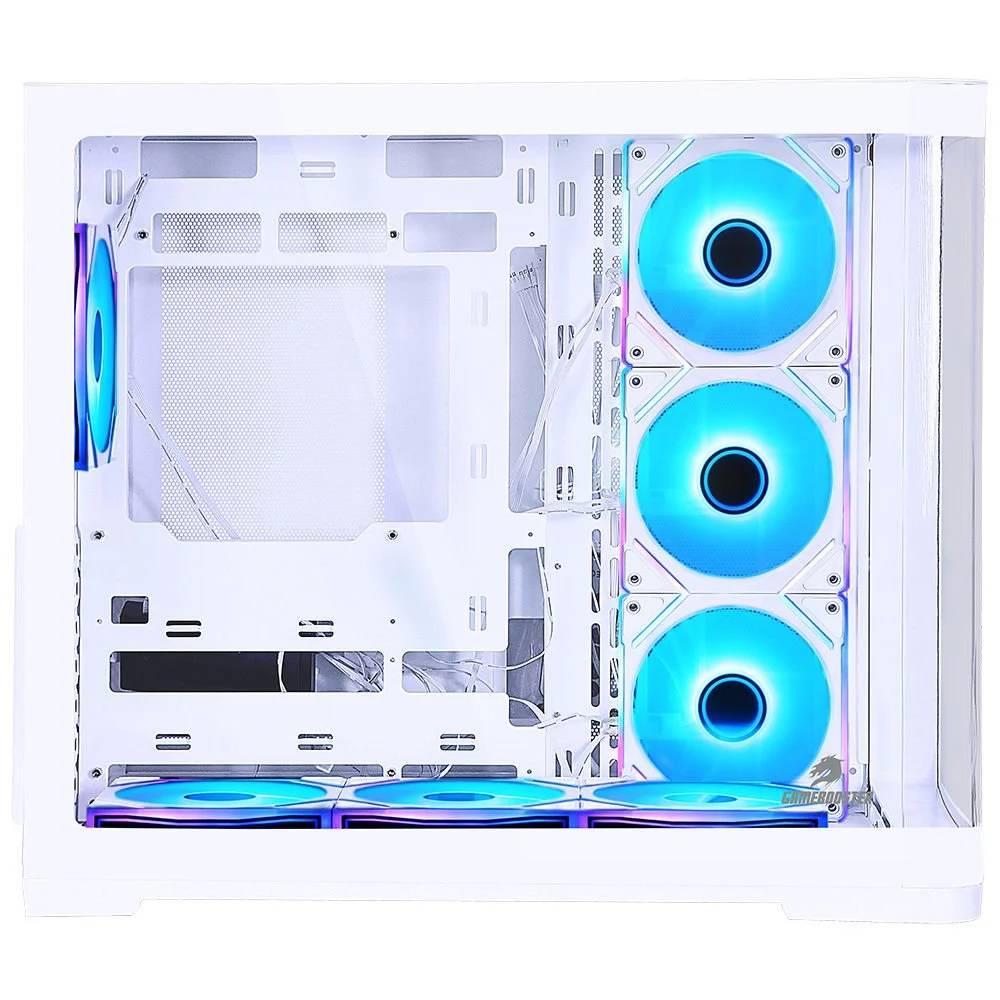GameBooster GB-G2851BW Sea View USB 3.0 7x ARGB Fanlı ATX Mid Tower Beyaz Kasa + 850w 80+ Gold Gen5 PSU