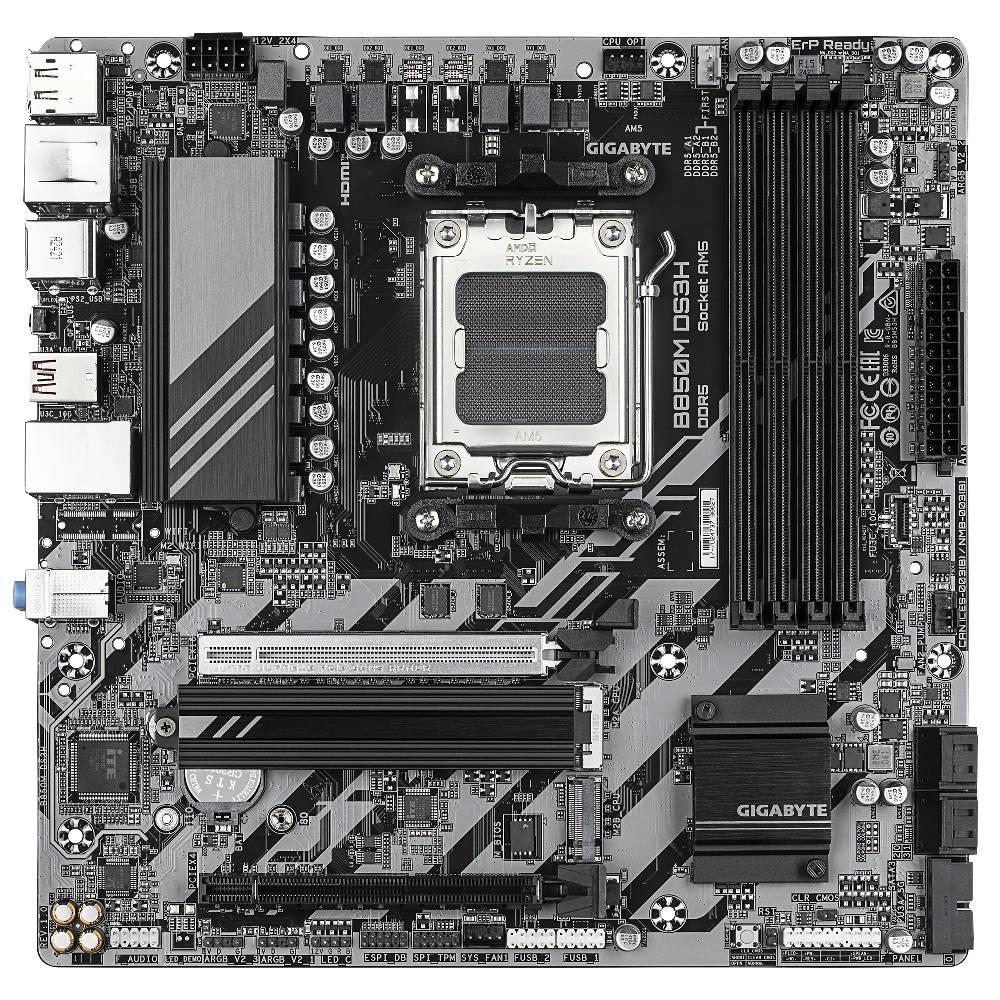 GIGABYTE B850M DS3H 8200MHz OC DDR5 Soket AM5 M.2 HDMI DP mATX Anakart