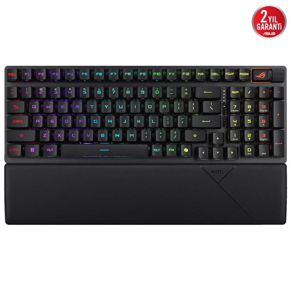 ASUS ROG Strix Scope II 96 RX Wireless ROG RX Optical Mechanical Switch Türkçe RGB Mekanik Kablosuz Gaming Klavye