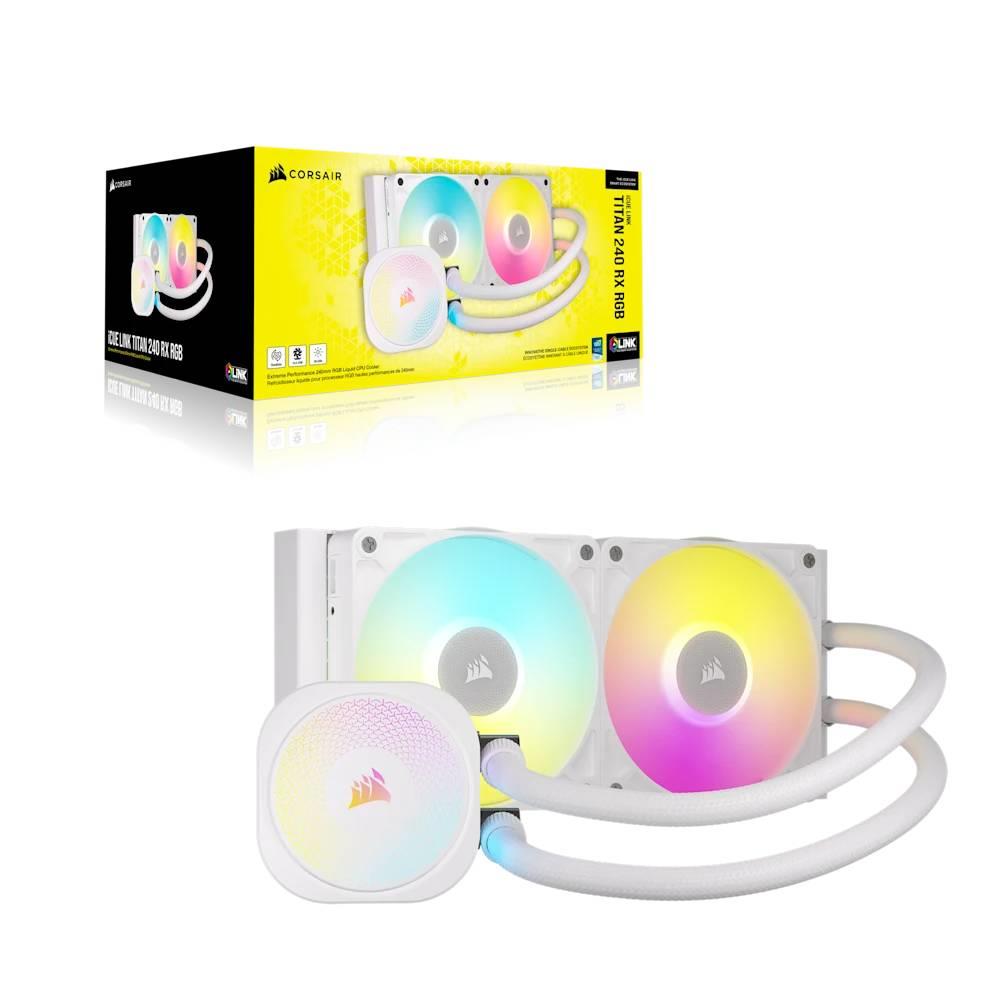 CORSAIR iCUE LINK TITAN 240 RX RGB AIO 240mm Beyaz İşlemci Sıvı Soğutucu