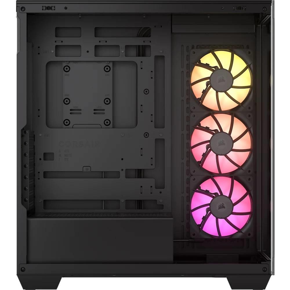 CORSAIR iCUE LINK 3500X RGB Tempered Glass USB 3.2 Type-C Siyah Mid Tower ATX Kasa