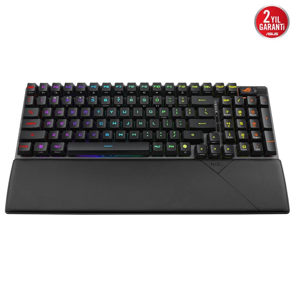 ASUS ROG Strix Scope II 96 RX Wireless ROG RX Optical Mechanical Switch Türkçe RGB Mekanik Kablosuz Gaming Klavye
