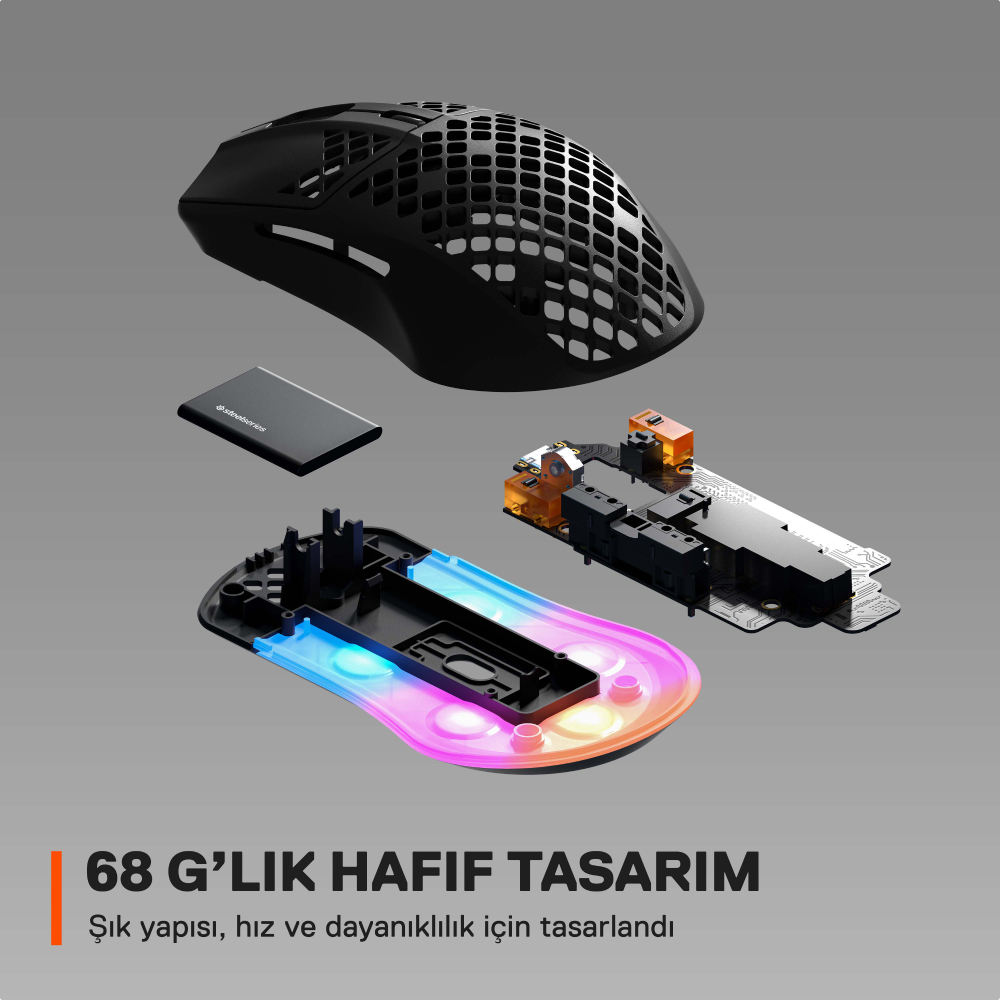 SteelSeries Aerox 3 Onyx Kablosuz Gaming Mouse