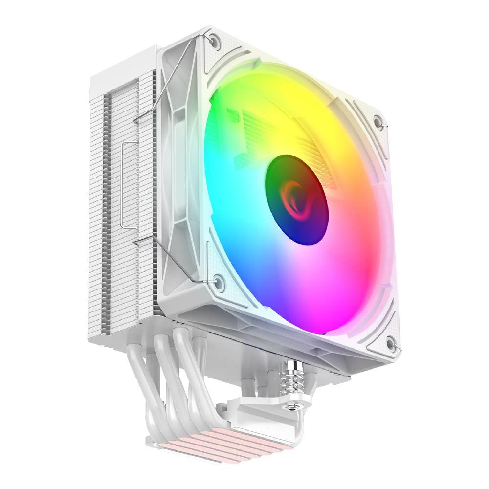 Rampage OCTAGON C70 Beyaz 12cm ARGB Sıcaklık Göstergeli Hava Soğutucu
