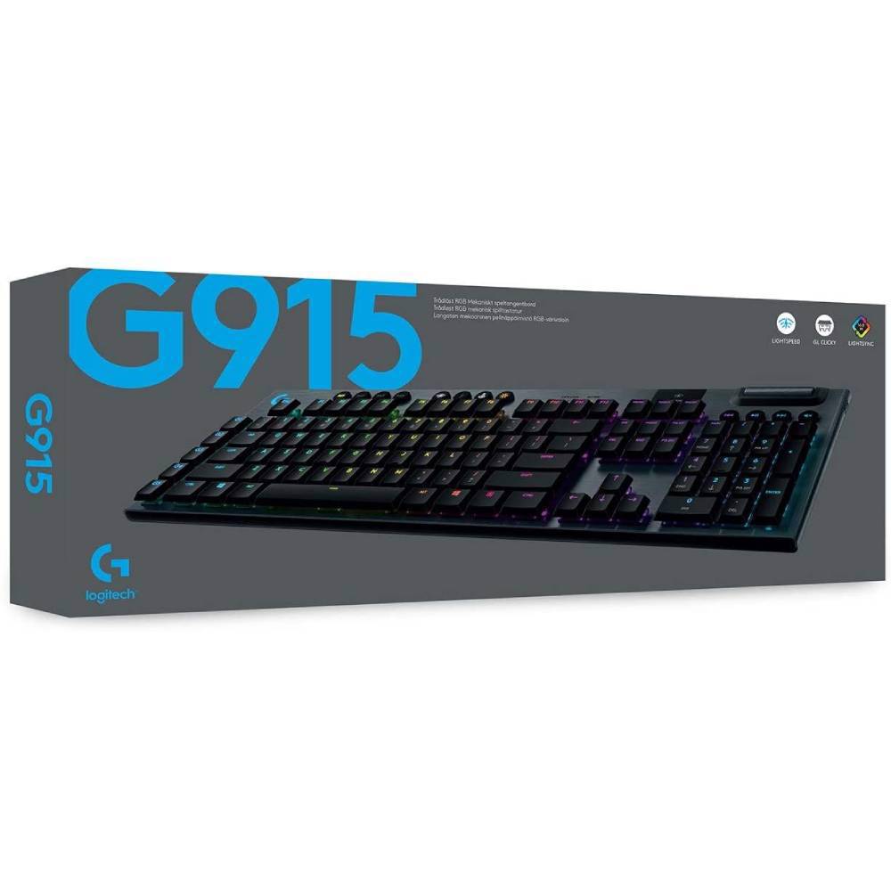 Logitech G G915 LIGHTSPEED Clicky Ingilizce RGB Mekanik Kablosuz Gaming