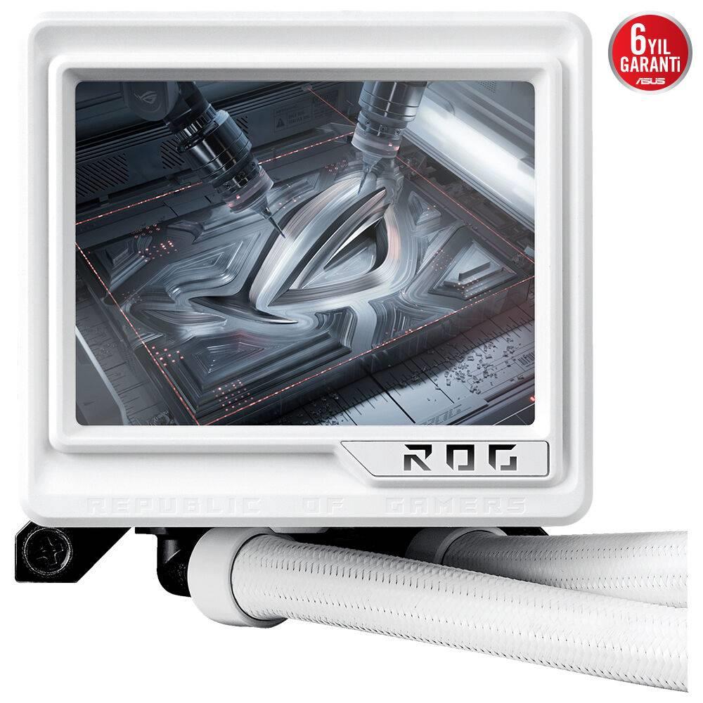 ASUS ROG RYUJIN III 360 ARGB EXTREME OLED LCD Ekranlı 360mm Beyaz İşlemci Sıvı Soğutucu