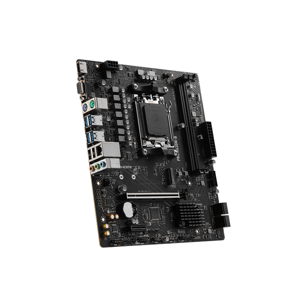 MSI PRO A620M-B 6800MHz OC DDR5 Soket AM5 M.2 USB 3.2 HDMI mATX Anakart