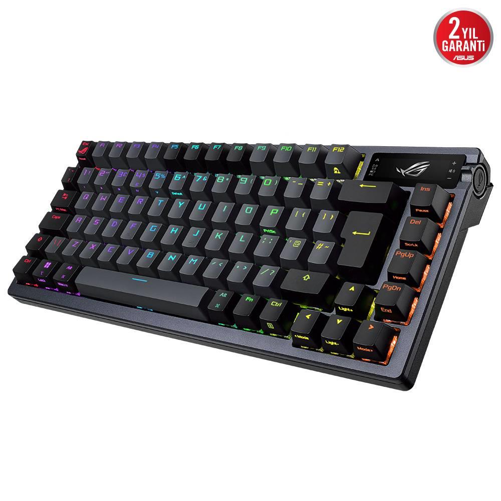 ASUS ROG Azoth ROG NX Mechanical Switch İngilizce RGB Mekanik Kablosuz Siyah Gaming Klavye