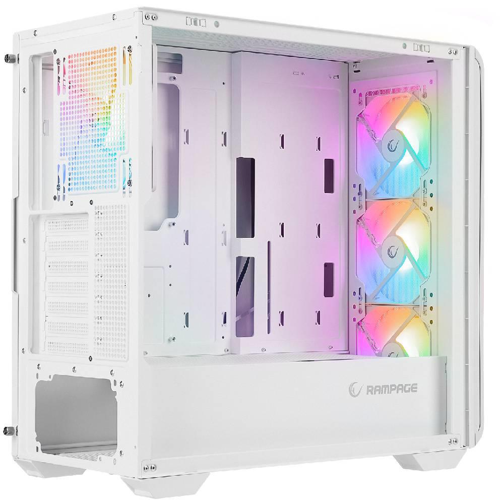 Rampage CRAFT Mesh ARGB USB3.0 Tempered Glass Beyaz Mid Tower Gaming Kasa