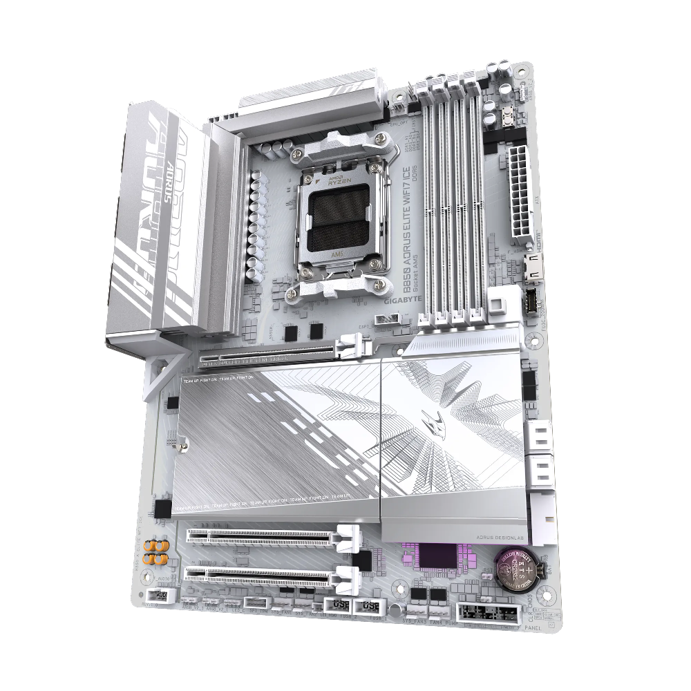 GIGABYTE B850 AORUS ELITE WIFI7 ICE 8200MHz OC DDR5 Soket AM5 M.2 USB-C HDMI DP ATX Anakart