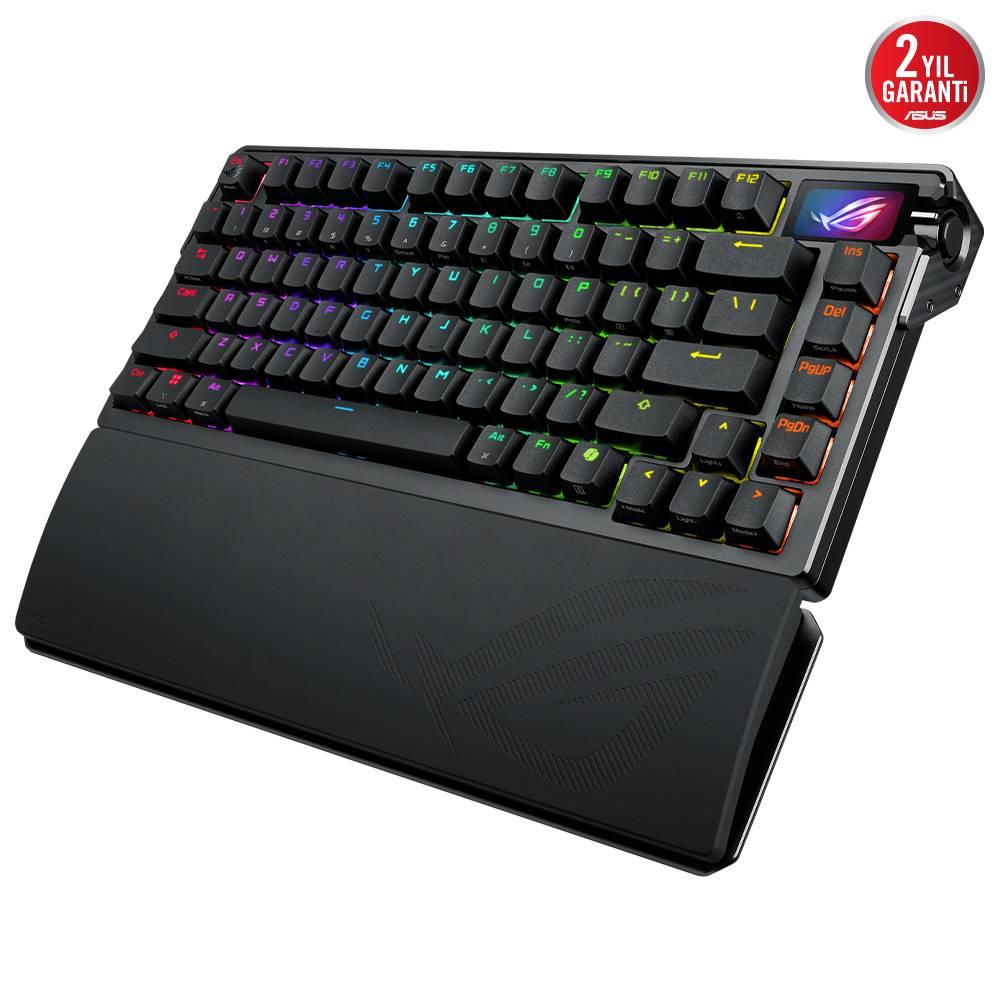ASUS ROG Azoth Extreme ROG NX Snow Switch İngilizce RGB Mekanik Kablosuz Siyah Gaming Klavye