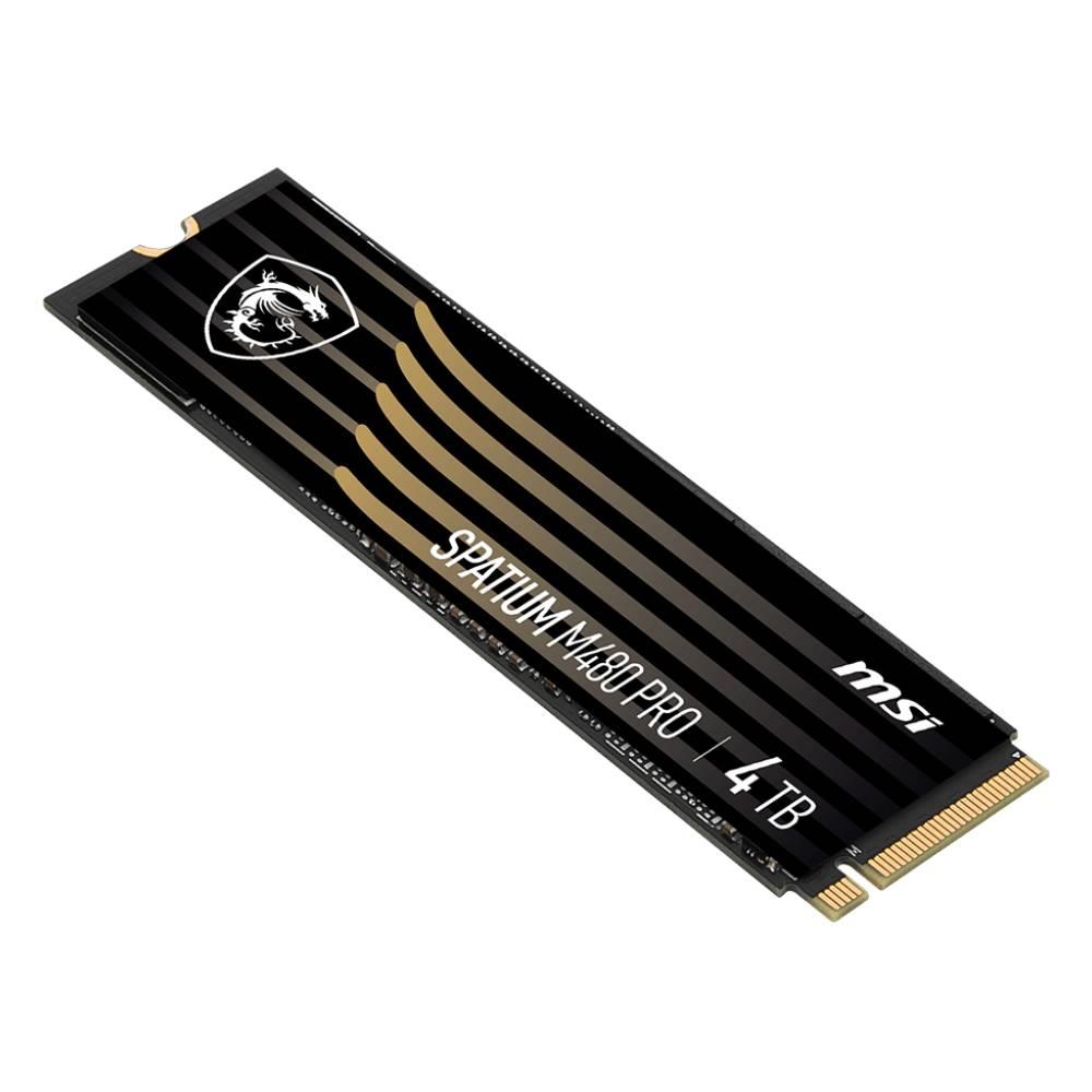 MSI 4TB SPATIUM M480 PRO Gen4 M.2 2280 SSD 7400MB Okuma / 7000MB Yazma