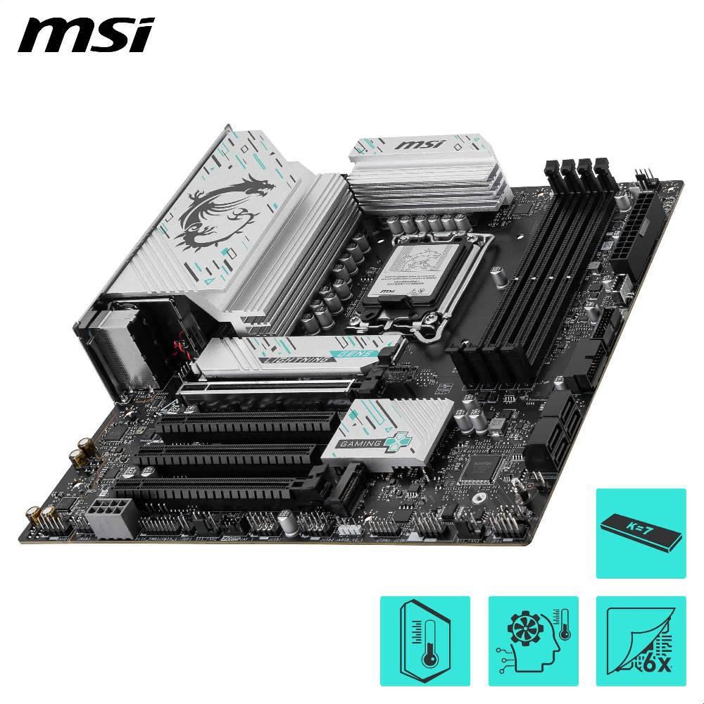 MSI B860M GAMING PLUS WIFI 8600MHz OC DDR5 Soket 1851 M.2 USB-C Thunderbolt4 HDMI DP mATX Anakart