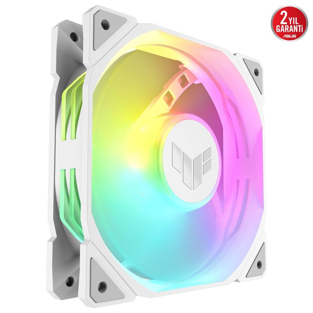 ASUS TUF GAMING TR120 ARGB 120mm Üçlü Beyaz Kasa Fanı
