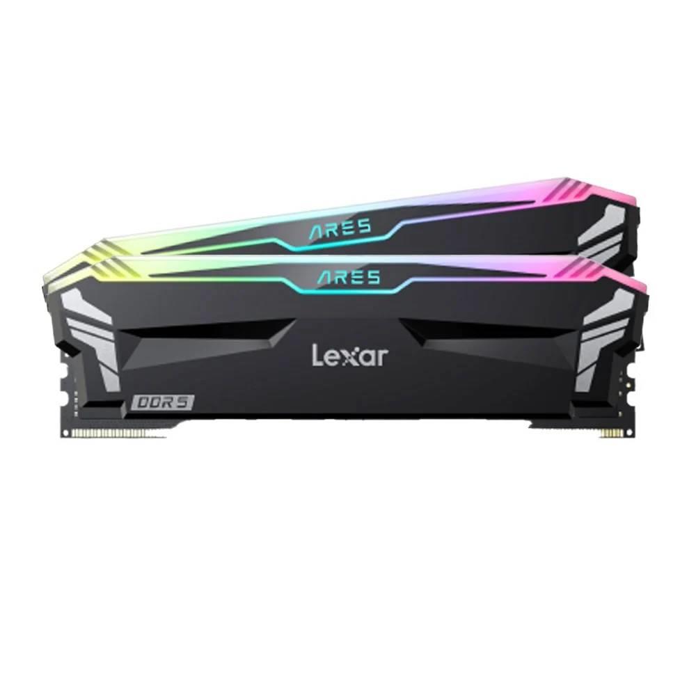 Lexar 32GB (2x16GB) Ares RGB 7200MHz CL34 DDR5 Siyah Dual Kit Ram