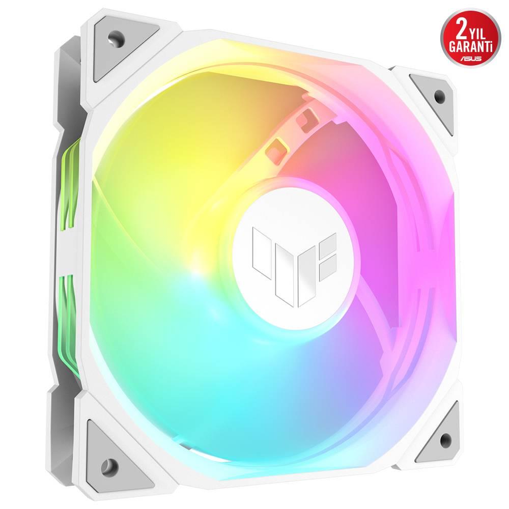 ASUS TUF GAMING TR120 ARGB 120mm Üçlü Beyaz Kasa Fanı