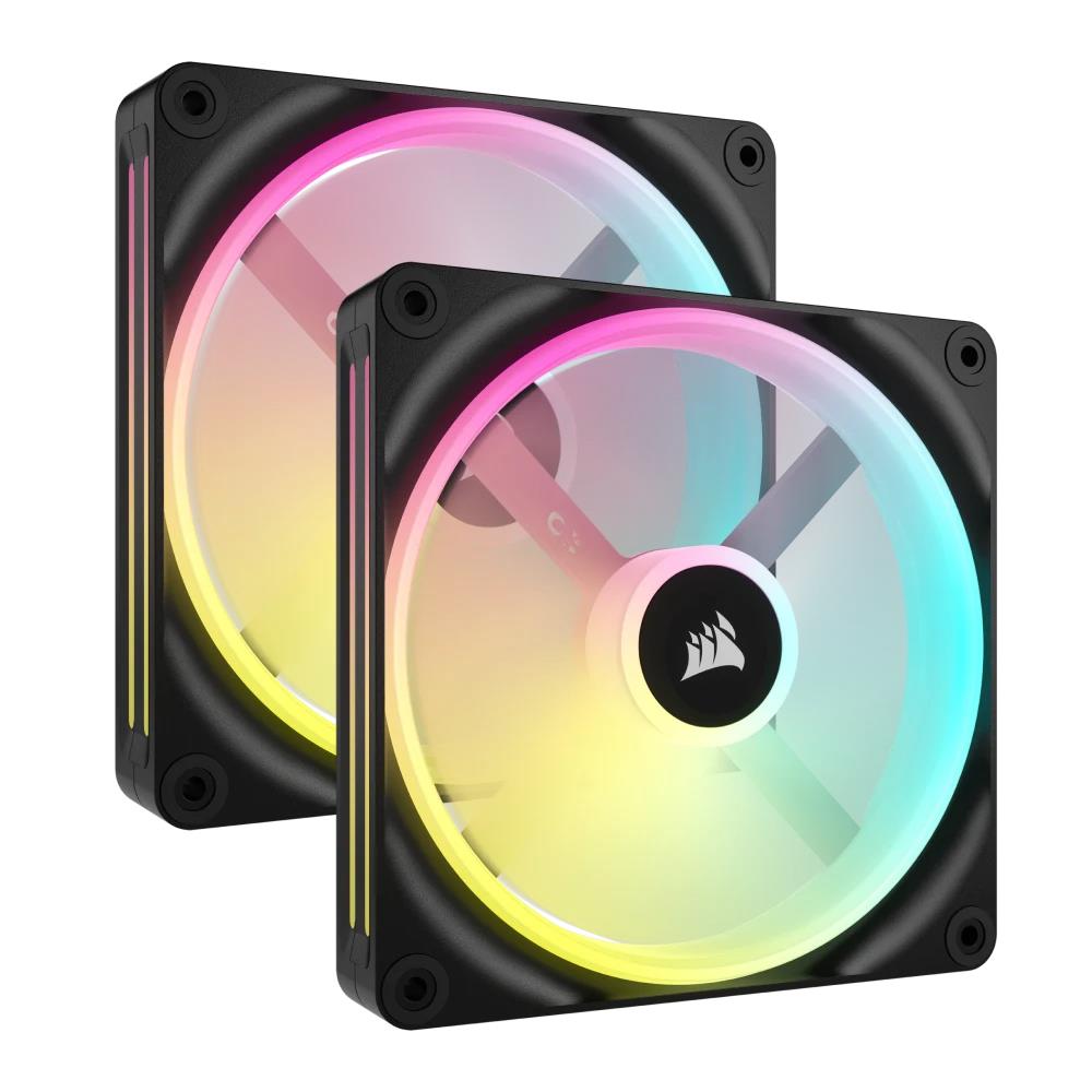 CORSAIR iCUE LINK QX140 RGB 140mm PWM Siyah İkili Kasa Fanı