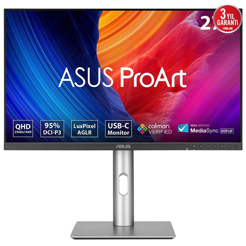 ASUS ProArt Display PA278CFRV 27" 100Hz 5ms HDMI DP USB-C USB 3.2 AdaptiveSync Pivot QHD IPS Monitör