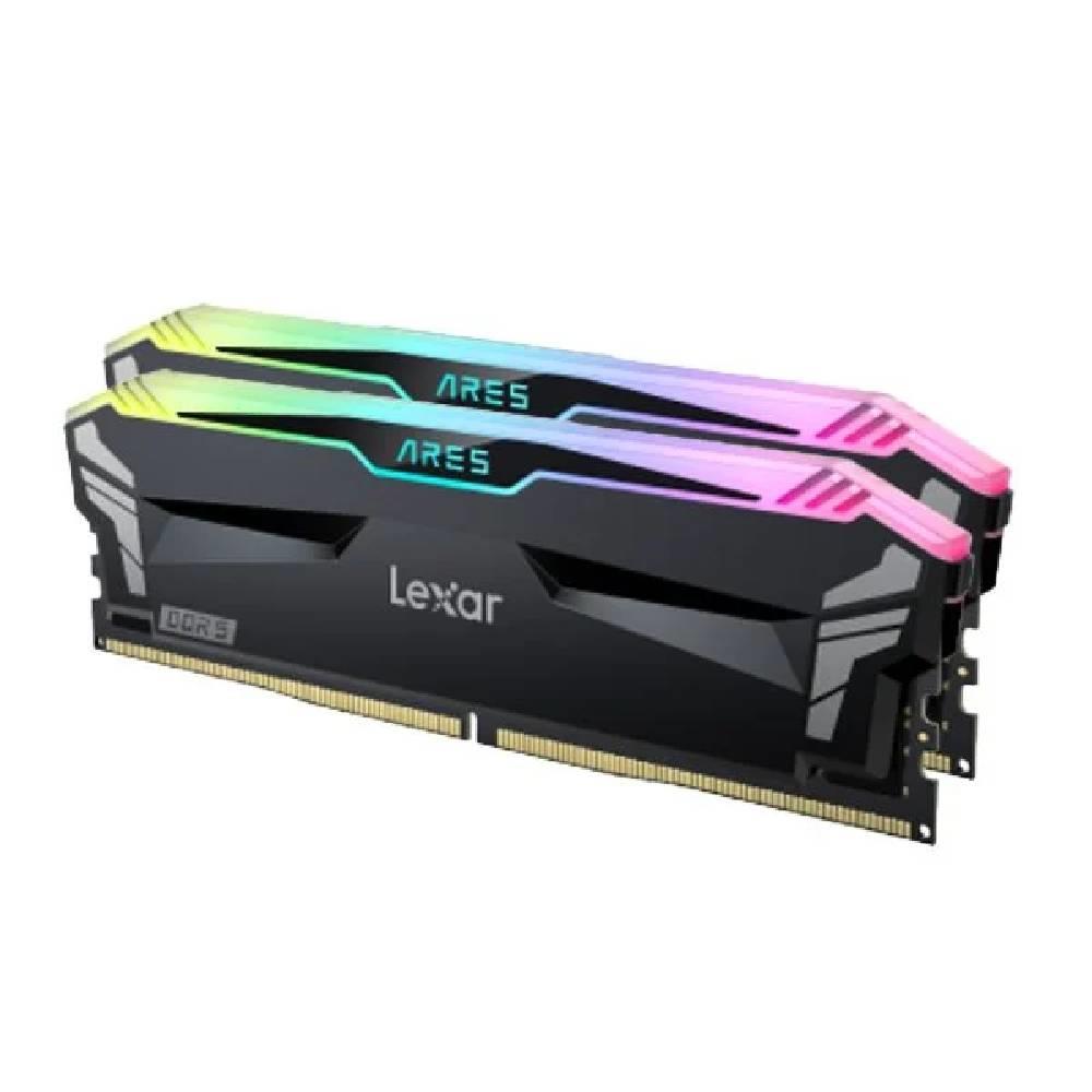 Lexar 32GB (2x16GB) Ares RGB 7200MHz CL34 DDR5 Siyah Dual Kit Ram