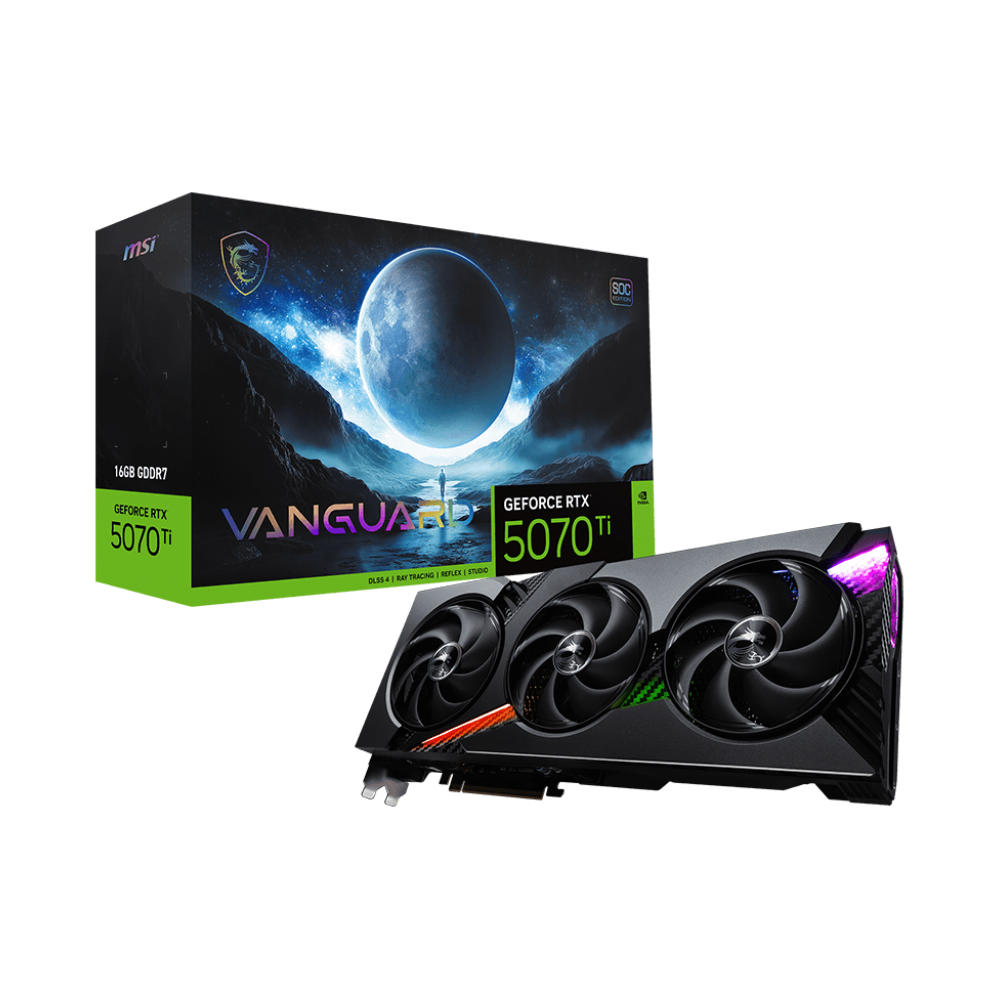 MSI GeForce RTX 5070 Ti 16G VANGUARD SOC GDDR7 DLSS 4 256 Bit Ekran Kartı