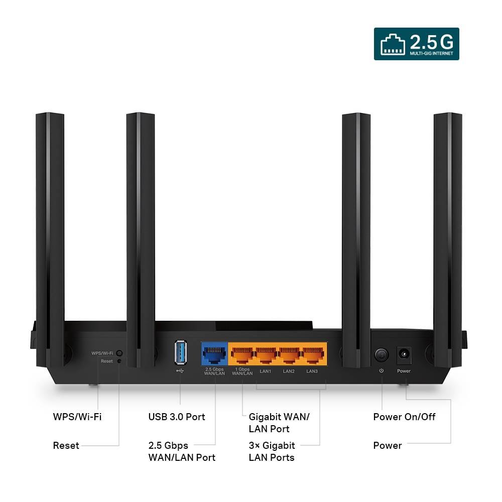 TP-LINK Archer AX55 Pro AX3000 Çift Bant Çoklu Gigabit Wi-Fi 6 Router