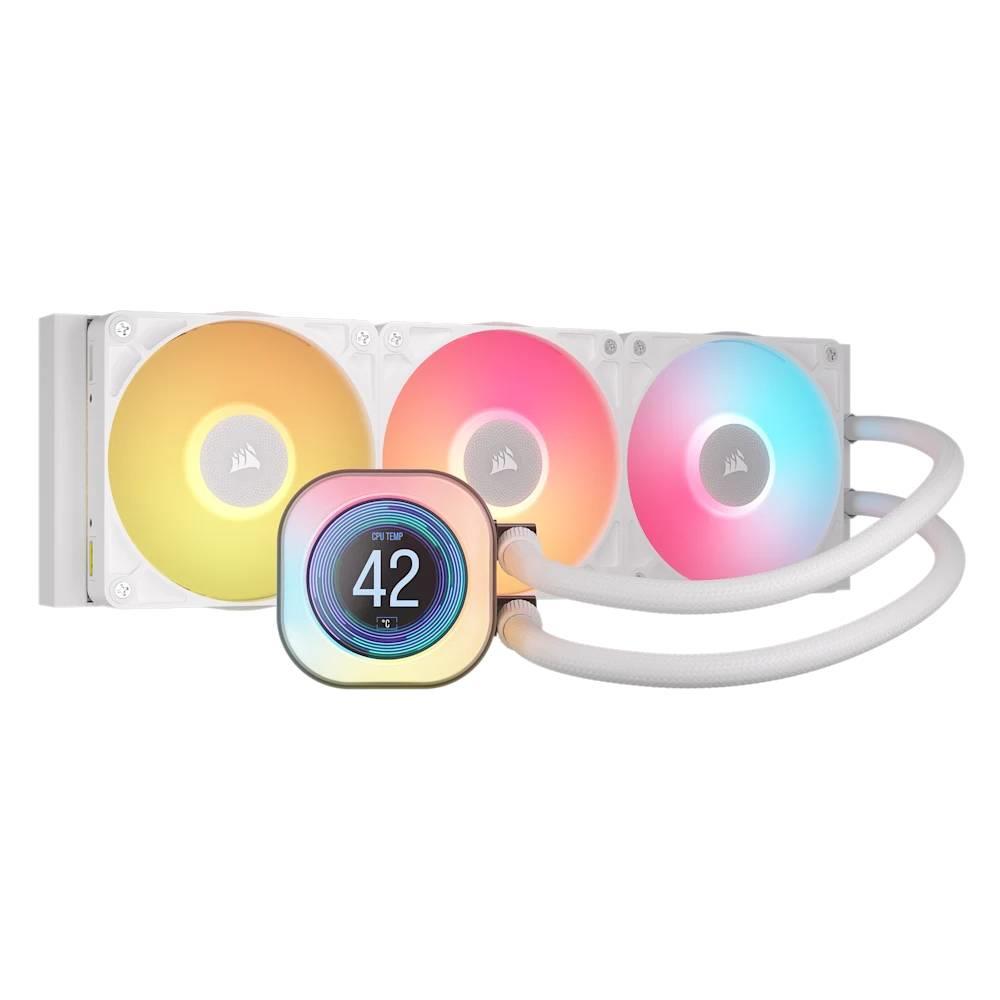 CORSAIR iCUE LINK TITAN 360 RX LCD 360mm Beyaz İşlemci Sıvı Soğutucu