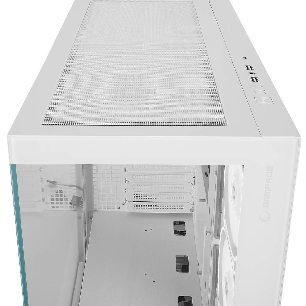 Rampage HYDRA V1 ARGB USB3.0 Tempered Glass Beyaz E-ATX Gaming Kasa