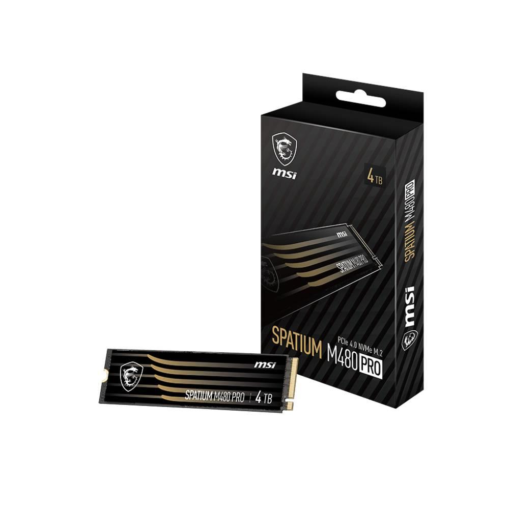 MSI 4TB SPATIUM M480 PRO Gen4 M.2 2280 SSD 7400MB Okuma / 7000MB Yazma