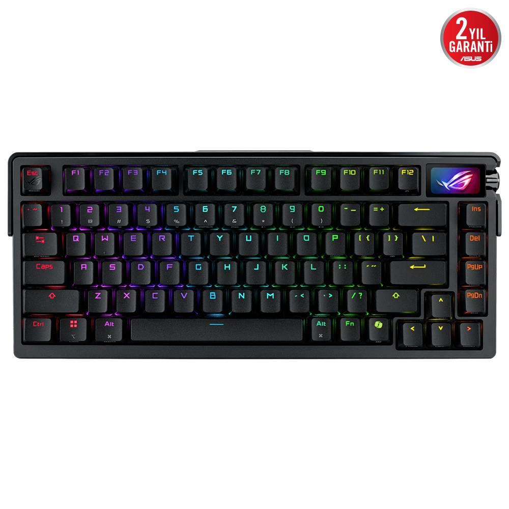ASUS ROG Azoth Extreme ROG NX Snow Switch İngilizce RGB Mekanik Kablosuz Siyah Gaming Klavye