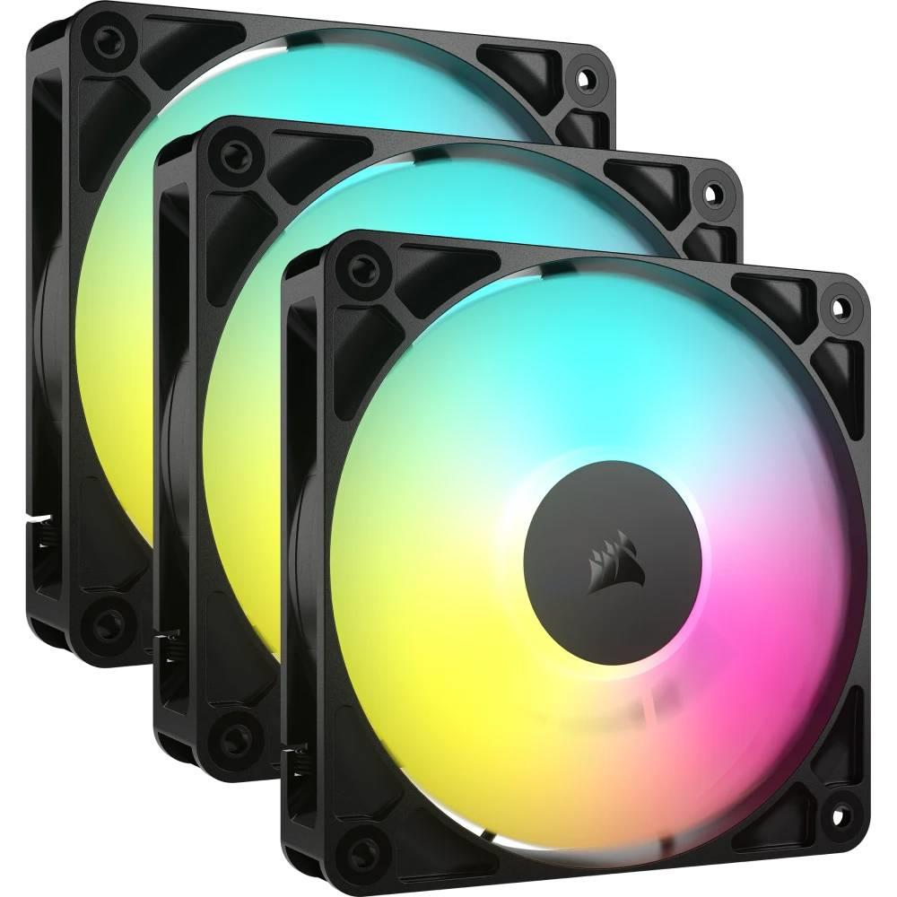 CORSAIR RS120 ARGB 120mm PWM Siyah Üçlü Kasa Fanı