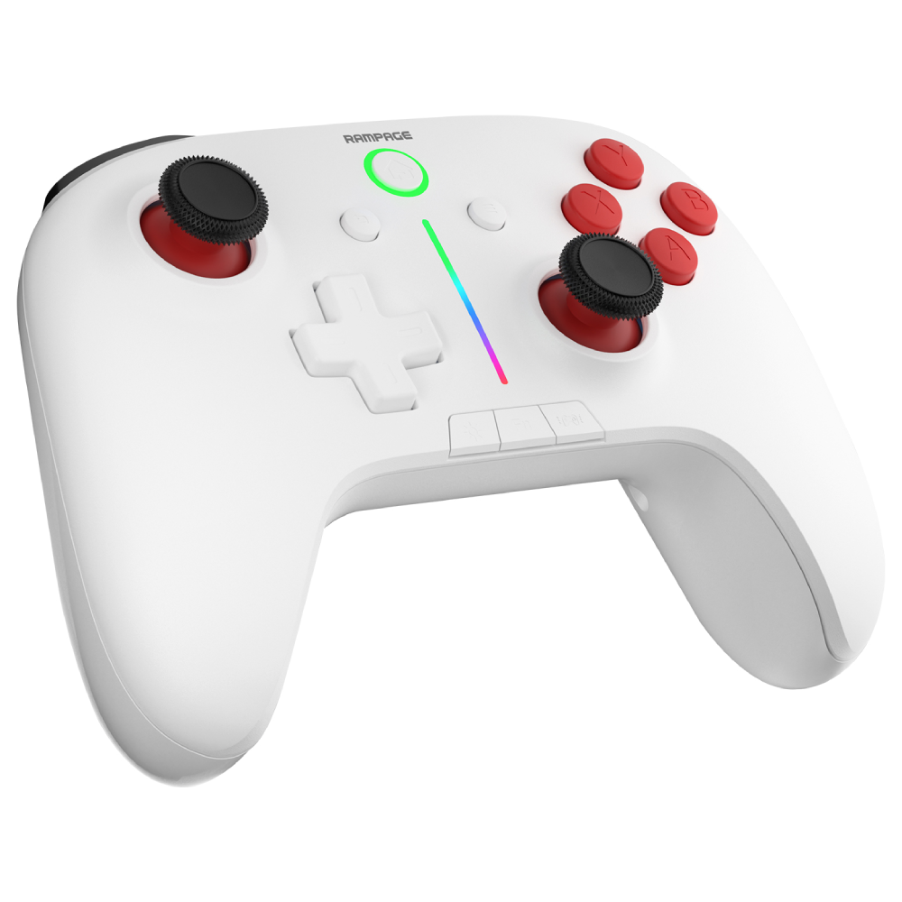 Rampage HYDRA Beyaz Kablosuz BT + 2.4 GHz Gamepad