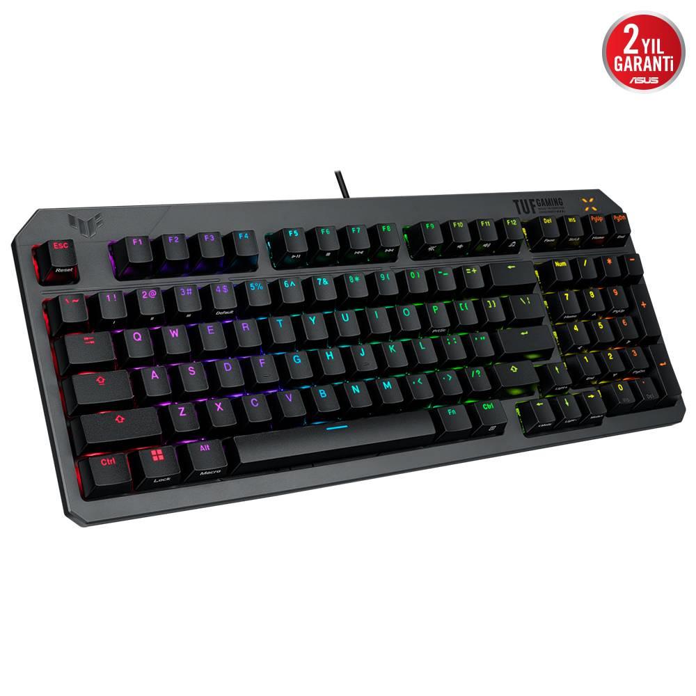 ASUS TUF GAMING K3 GEN II Optical Mechanical RGB Red Switch IP57 Kablolu Gaming Klavye