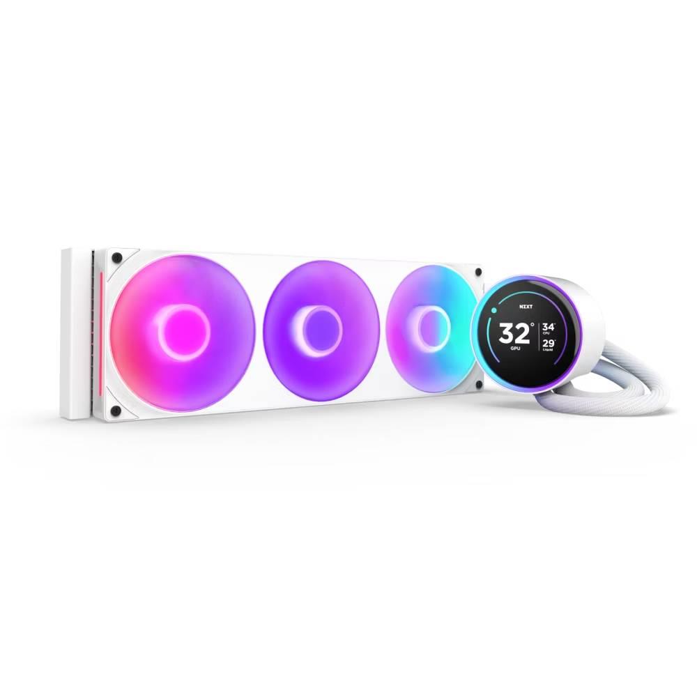 NZXT Kraken Elite 360 AIO LCD 360mm RGB Beyaz Sıvı İşlemci Soğutucusu