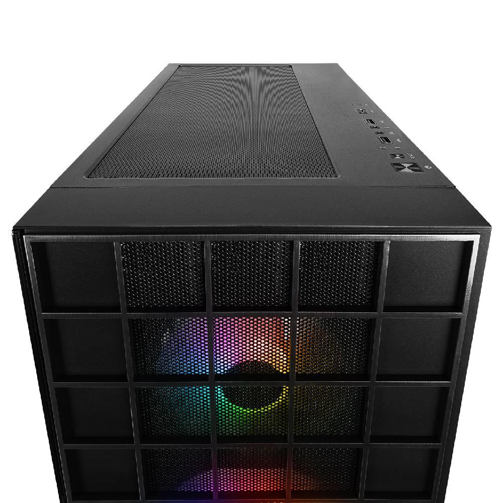 Rampage AZZA V2 ARGB USB3.0 Tempered Glass Siyah Mid Tower Gaming Kasa