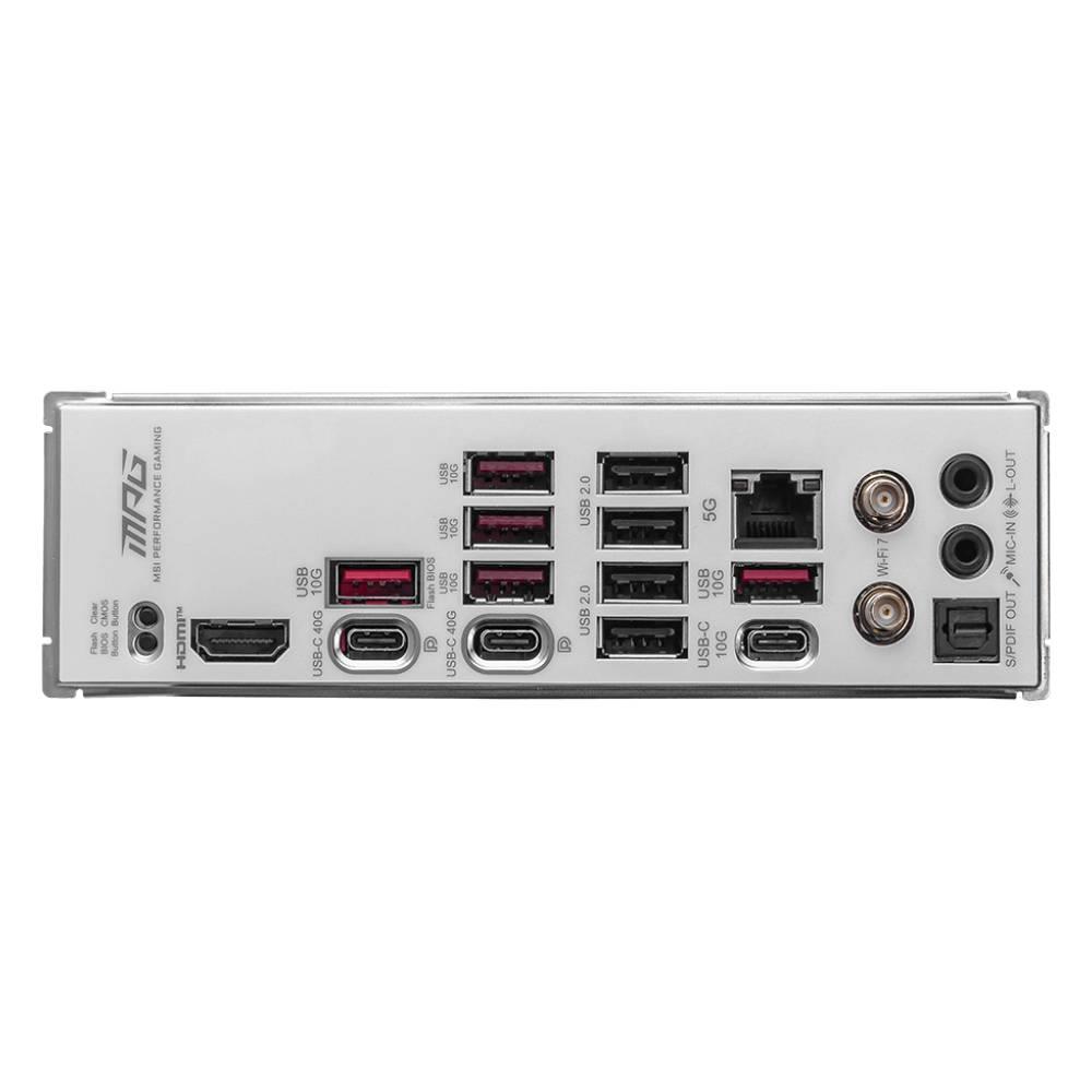 MSI MPG X870E EDGE TI WIFI 8400MHz(OC) DDR5 Soket AM5 M.2 HDMI USB4 ATX Anakart