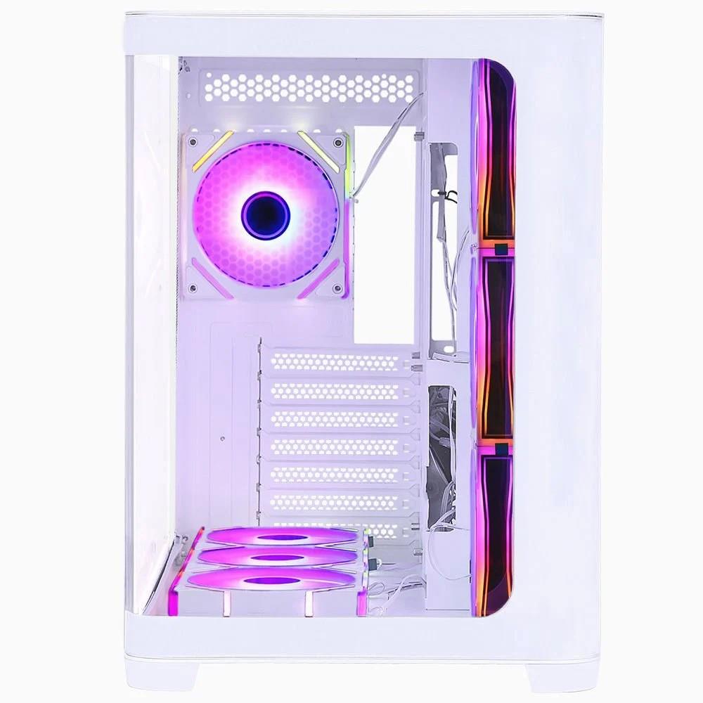 GameBooster GB-G2851BW Sea View USB 3.0 ARGB ATX Mid Tower Beyaz Kasa