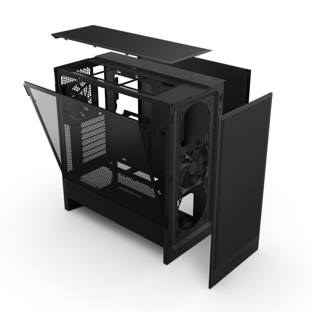 NZXT H5 Flow Edition ATX USB 3.2 USB-C Siyah Mid Tower Kasa