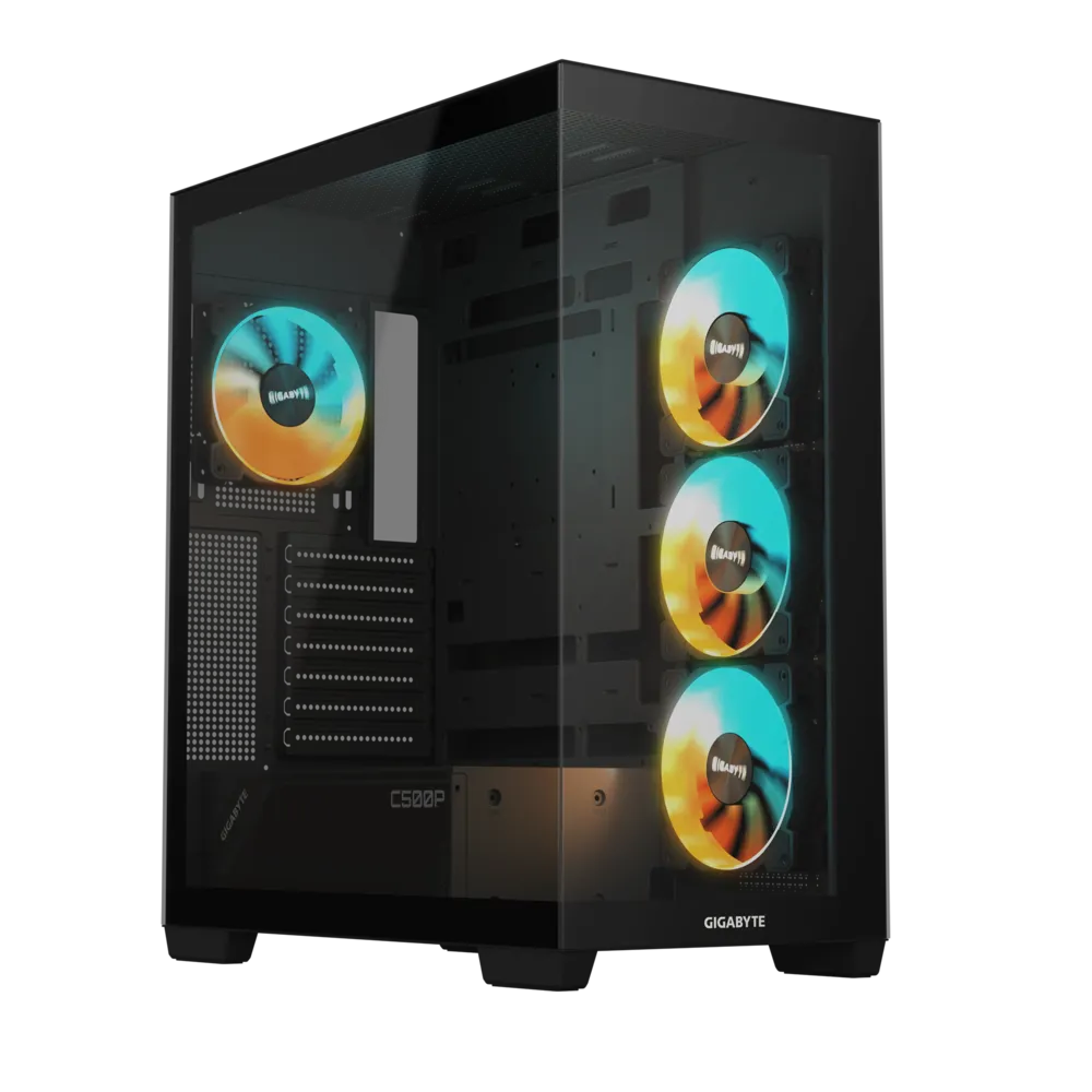 GIGABYTE C500 PANORAMIC STEALTH GLASS USB 3.0 USB-C ATX Mid Tower Bilgisayar Kasası