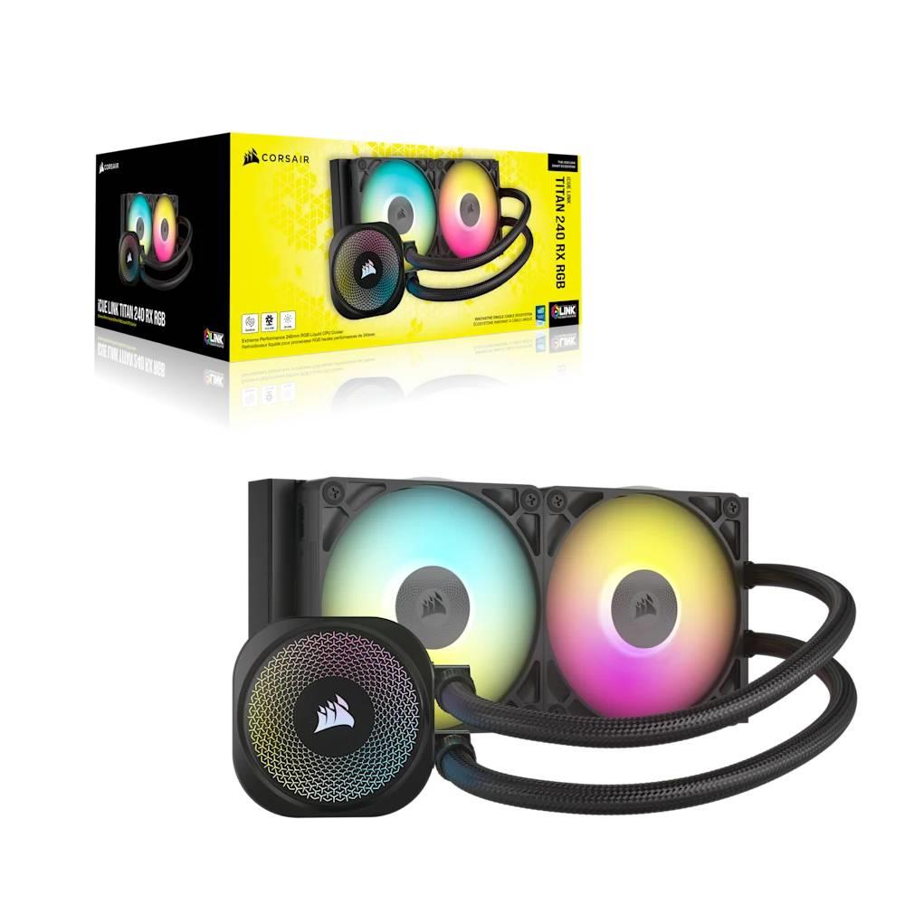 CORSAIR iCUE LINK TITAN 240 RX RGB AIO 240mm Siyah İşlemci Sıvı Soğutucu