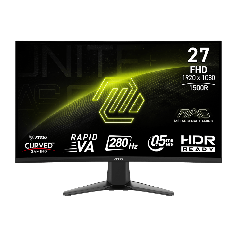 MSI MAG 276CXF 27" 280Hz 0.5ms HDMI DP HDR Ready AdaptiveSync FHD Rapid VA Curved Gaming Monitör
