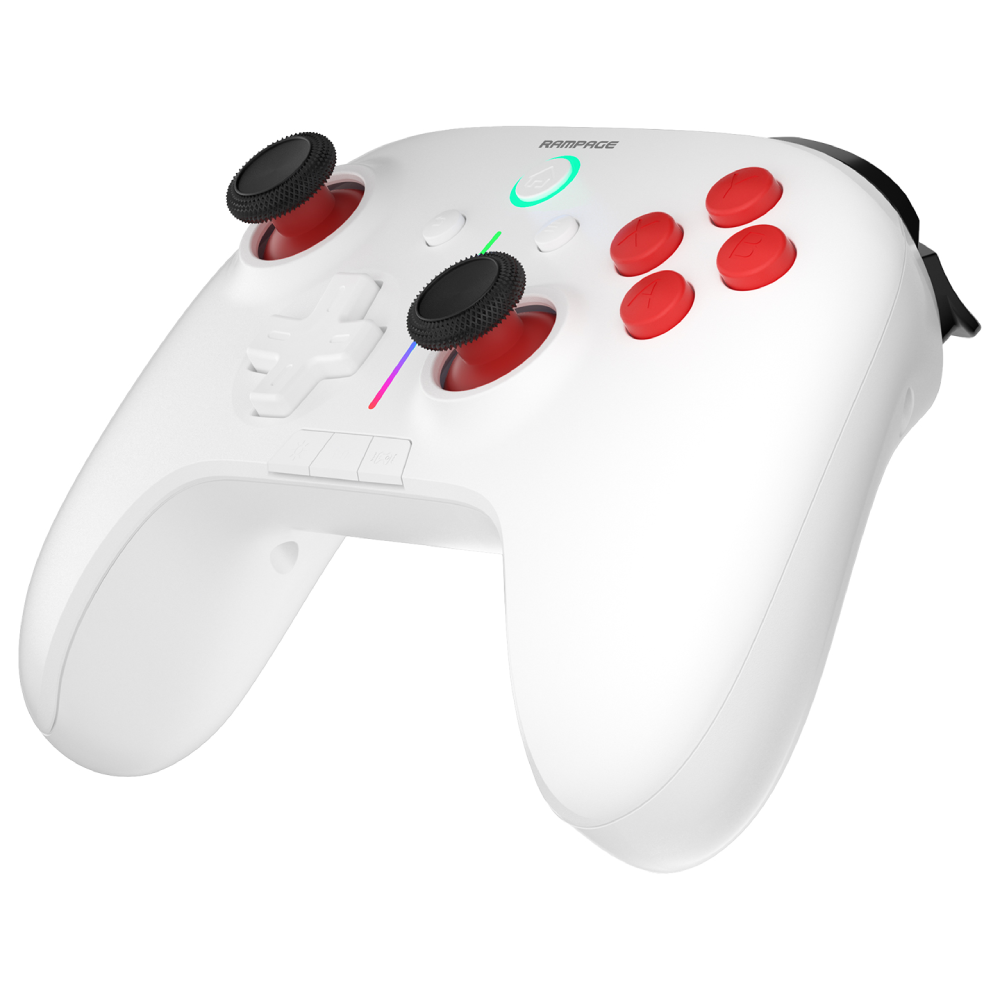 Rampage HYDRA Beyaz Kablosuz BT + 2.4 GHz Gamepad