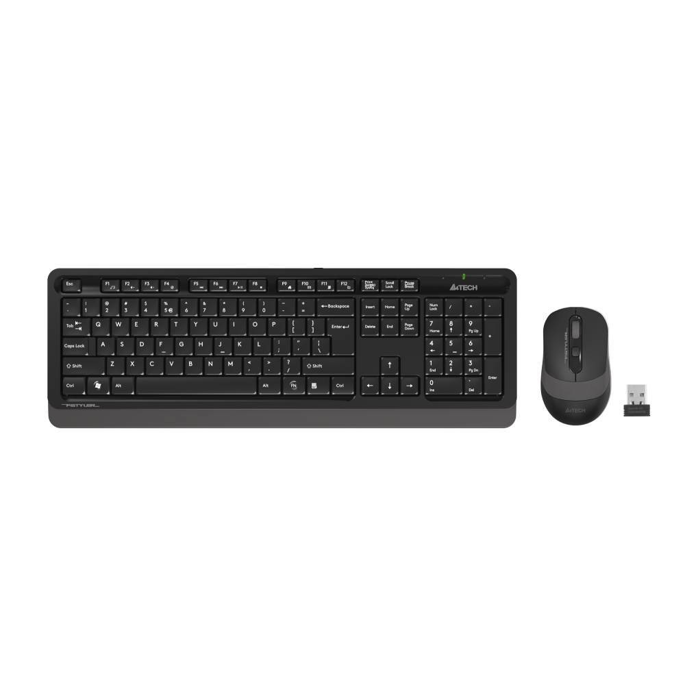 A4 Tech Fsytler FG1010 Gri Türkçe Q Kablosuz Klavye Mouse Set