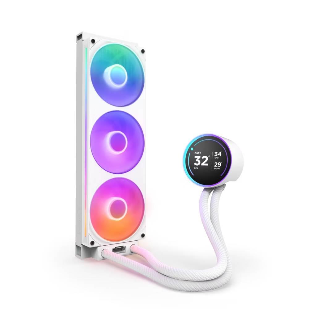NZXT Kraken Elite 360 AIO LCD 360mm RGB Beyaz Sıvı İşlemci Soğutucusu