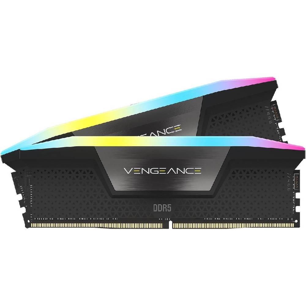 CORSAIR 32GB (2x16GB) Vengeance RGB 6400MHz CL30 DDR5 Siyah Dual Kit Ram