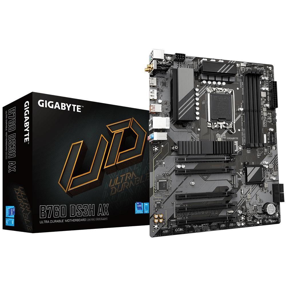 GIGABYTE B760 DS3H AX 7600MHz OC DDR5 Soket 1700 M.2 HDMI DP ATX Anakart