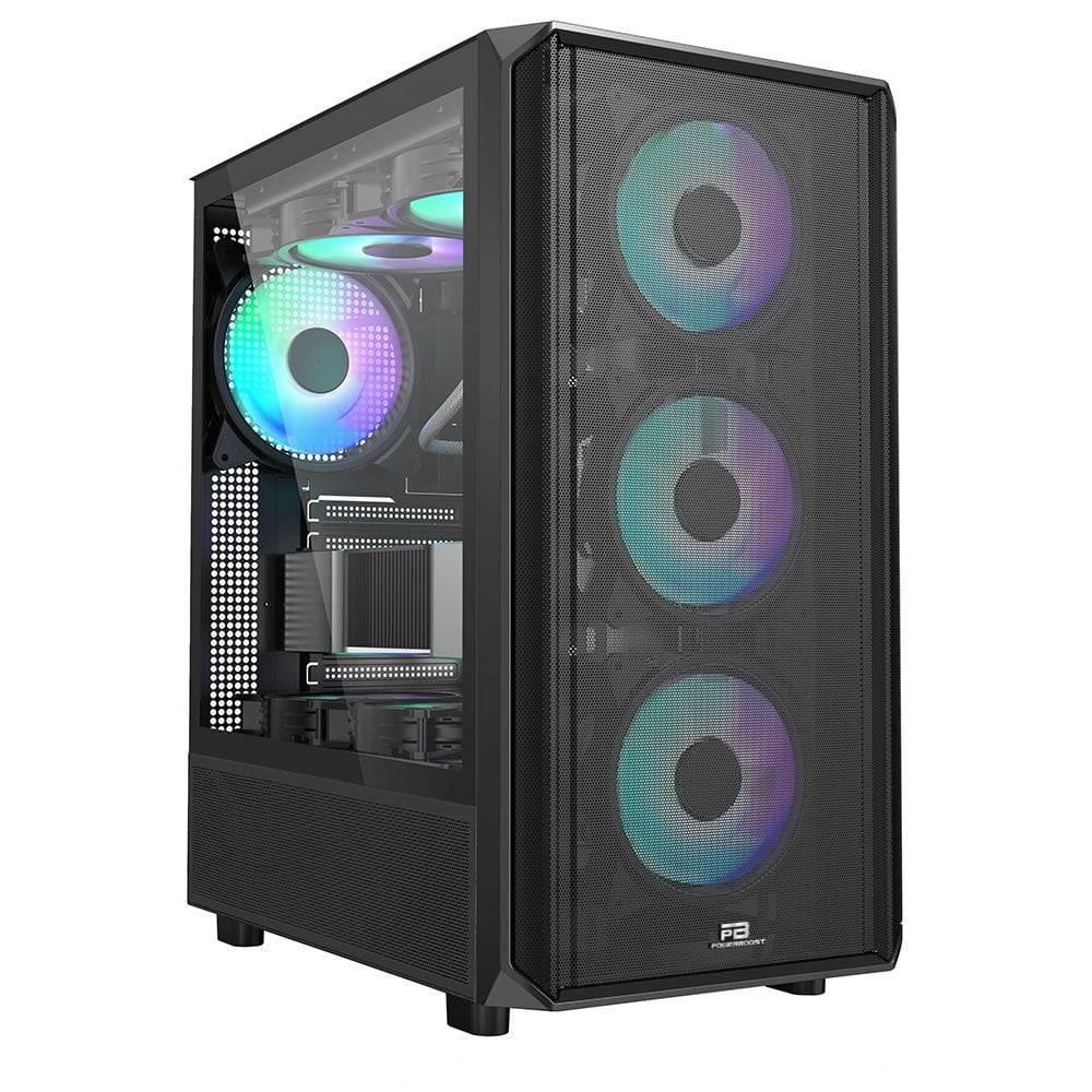 PowerBoost PB-P3602BB 850W 80+ Bronze USB 3.0 Tempered Glass Mesh ARGB Fanlı ATX Gaming Kasa