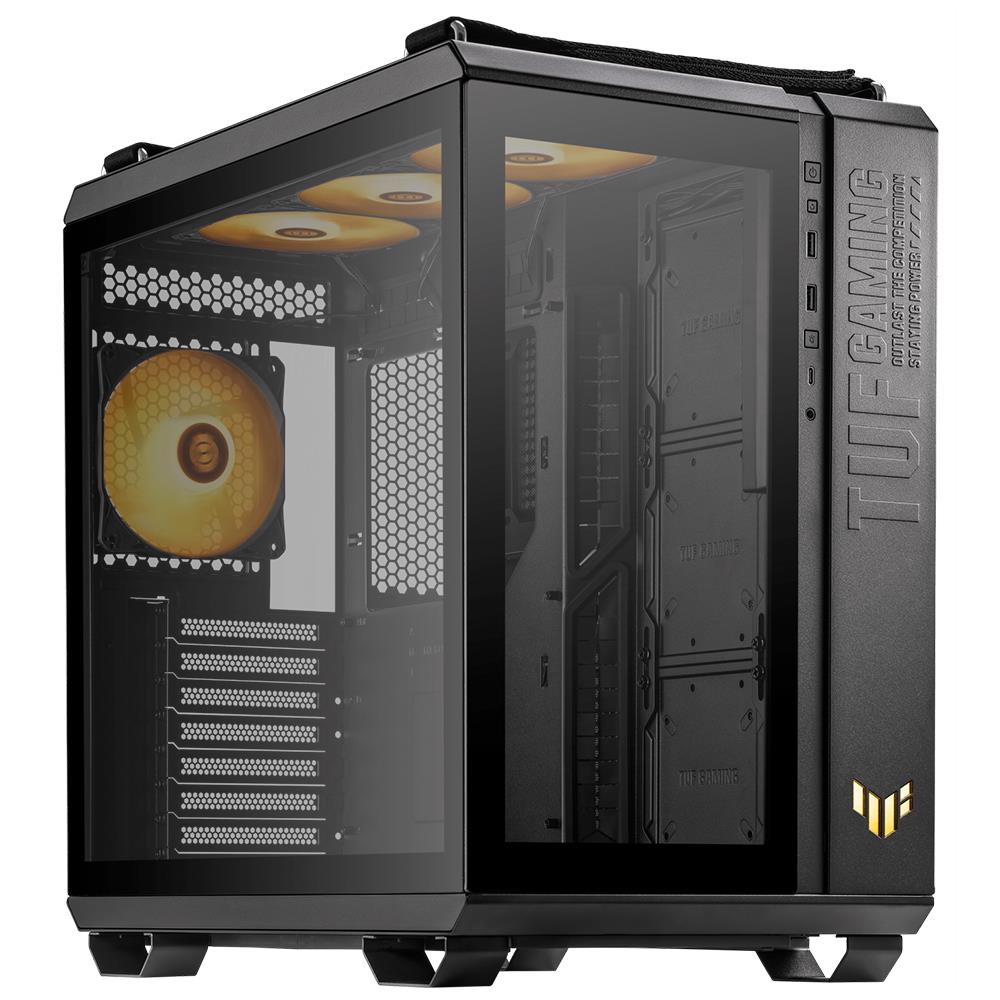 ASUS TUF GAMING GT502 PLUS Tempered Glass RGB Siyah USB 3.2 Mid Tower Kasa