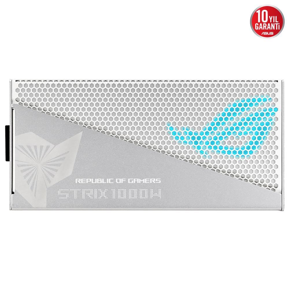 ASUS ROG STRIX 1000W 80+ Gold Aura White Edition ATX 3.0 Gen 5 ARGB Full Modüler PSU