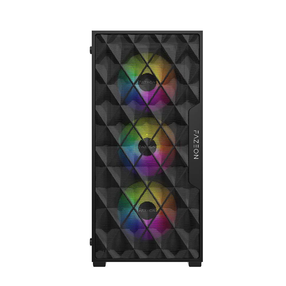 FAZEON F7 650W 80+ Bronze Tempered Glass Mesh 4x ARGB Fanlı USB 3.0 ATX Bilgisayar Kasası